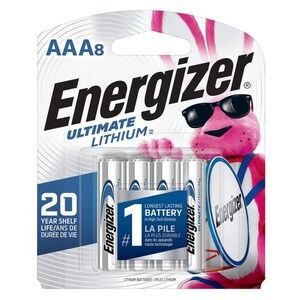 Energizer Ultimate Lithium AAA Batteries‎ Pack of 8